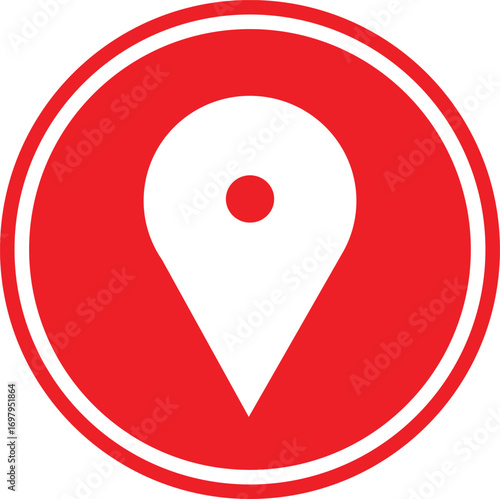 map pointer with red pointer icon