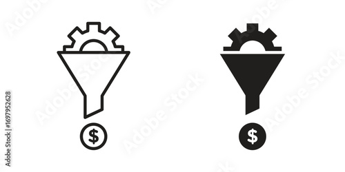 Lead generation icon symbol for logo, web, app designs.
