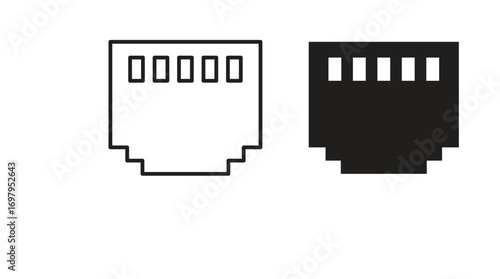 Lan icon symbol for logo, web, app designs.