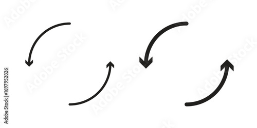 Iteration icon symbol for logo, web, app designs.