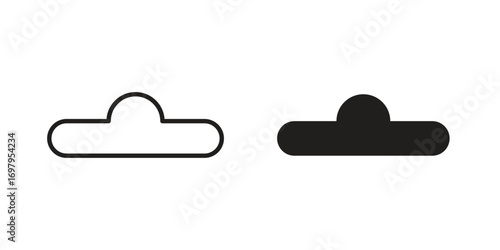 Euro hook icon symbol for logo, web, app designs.