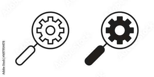 Due diligence icon symbol for logo, web, app designs.