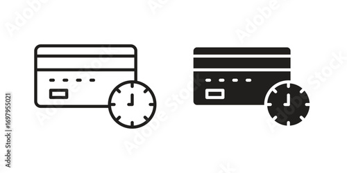 Credit history icon symbol for logo, web, app designs.