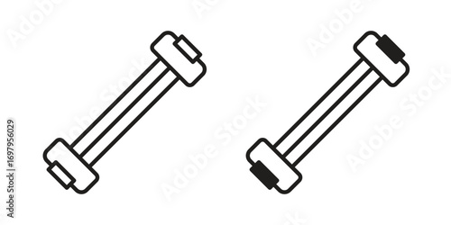 Chest expander icon symbol for logo, web, app designs.