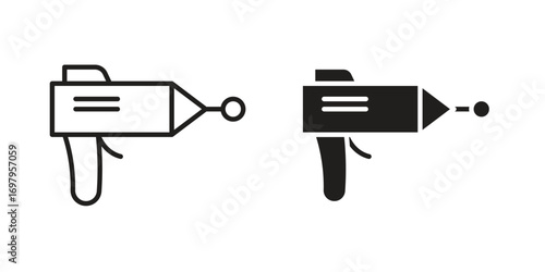 Blaster icon symbol for logo, web, app designs.