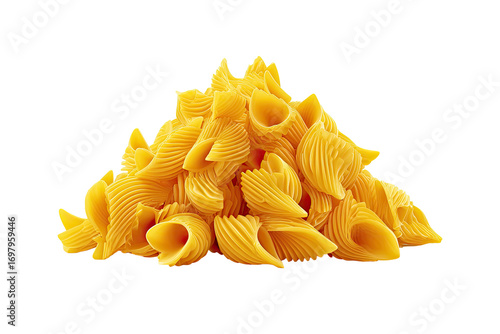 Pile of uncooked pasta