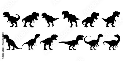 Silhouette of a Tyrannosaurus Rex A Fierce Prehistoric Predator