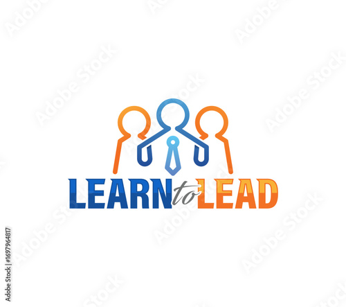 Work teamwork logo design illustration. Silhouettes of people group individuals colleagues friends office work company business leader star success achievement. Modern minimal simple flat icon symbol.