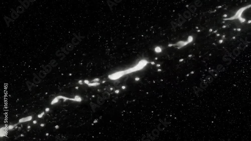 Abstract Streaks of Light in Space.