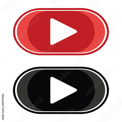 Red and Black Play Buttons with White Arrows video