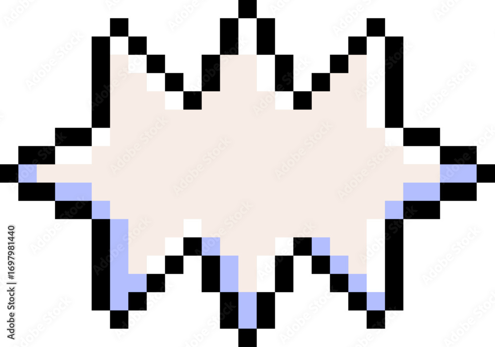 Fototapeta premium Pixel Text Box