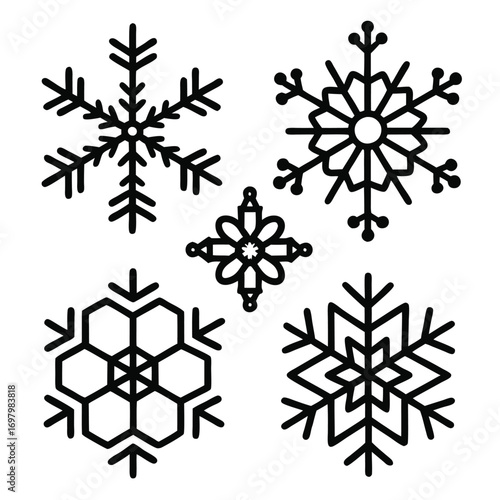 A collection of various black dripping liquid splatters, drops, and blobs isolated on a white background.