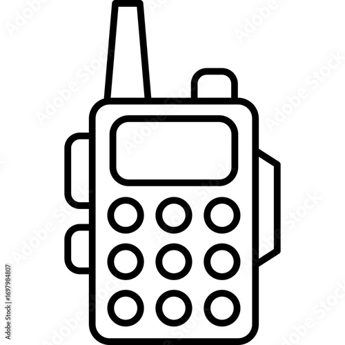 Walkie Talkie Icon Vector Element