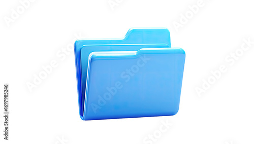 Light-blue folder icon, digital