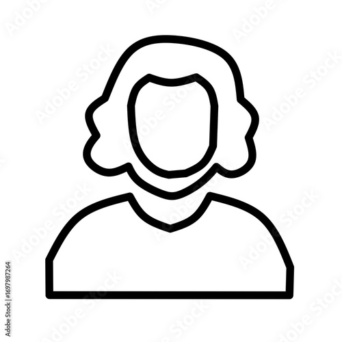 Person Silhouette Icon - Court Defendant Witness Symbol