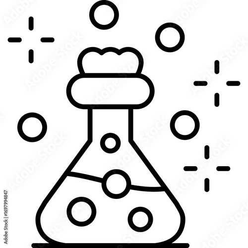 Chemical Reaction Icon Vector Element