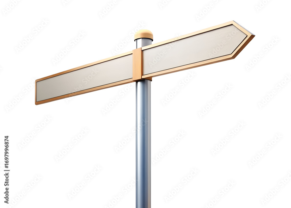 Obraz premium lone signpost png image on transparent background