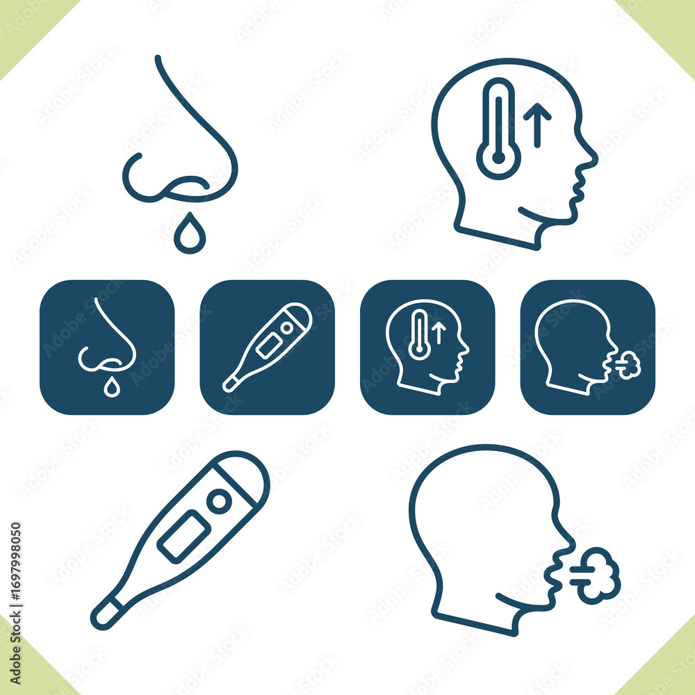 Obraz premium Disease Icons