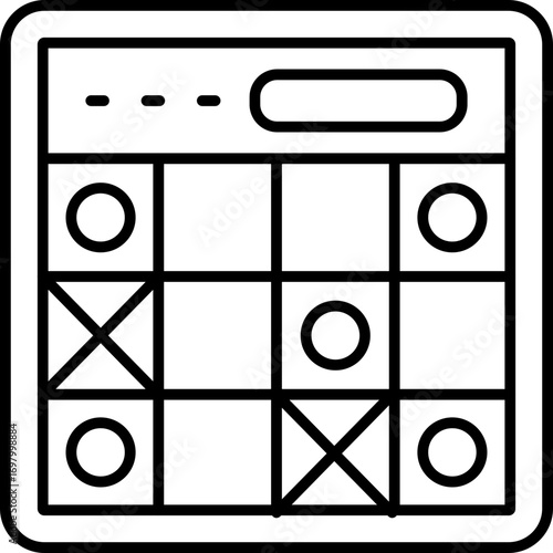Bingo Icon Vector Element