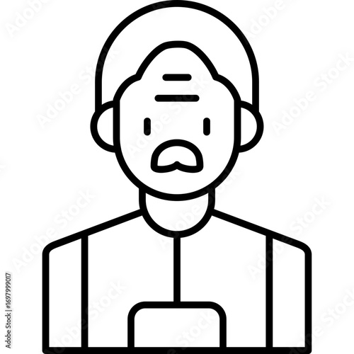 Elderly Icon Vector Element