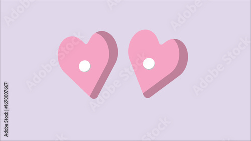 Cartoon eyes love curve in the romantic drawing cartoon eyes for illustration in flat concept cute for background illustration in the templete drawing for background theme illustration in vector .