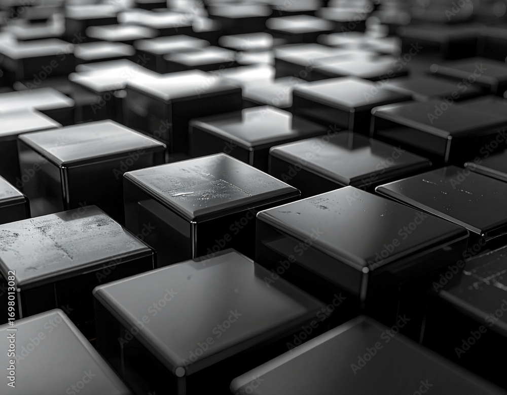 Obraz premium computer keyboard on black background