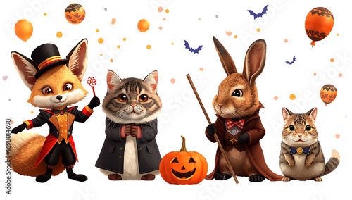 The spooky season is here, and this adorable crew is ready for some Halloween fun