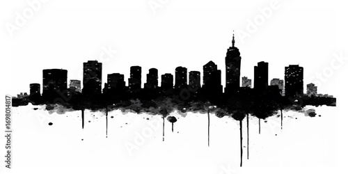 Grunge urban black texture on white background vector illustration. Grunge dirty urban dust texture design with scratches.
