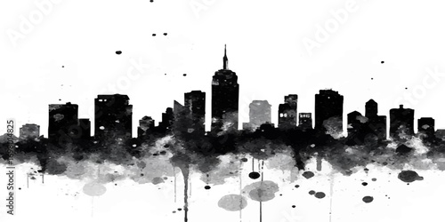Grunge urban black texture on white background vector illustration. Grunge dirty urban dust texture design with scratches.