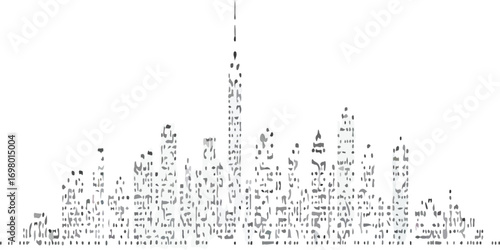 Grunge urban black texture on white background vector illustration. Grunge dirty urban dust texture design with scratches.