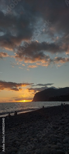 Madeira island, sea, water, blue, waves, landscape, travel, adventures, destination, nature, view, rock, cliff, mountain, green, blue, paradise, madeira island, sunset, dawn, evening, darl, ligth