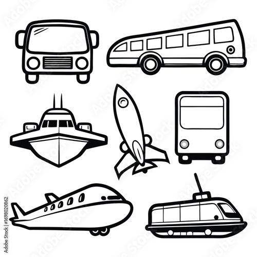 Various vehicles for transportation and travel needs