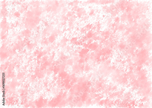 水彩風抽象、背景、ピンクの濃淡