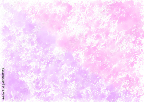 水彩風抽象、背景、紫とピンク