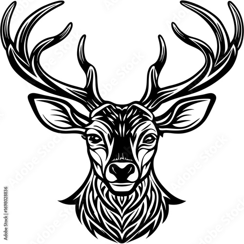 deer head vector