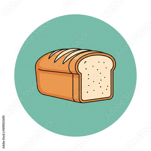 vector illustration of a bread