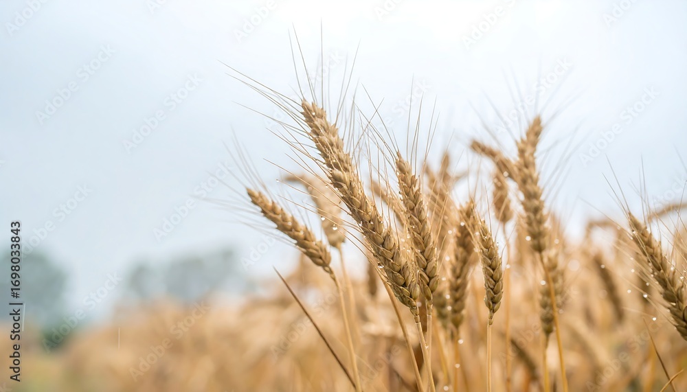 Fototapeta premium Golden wheat field in soft light