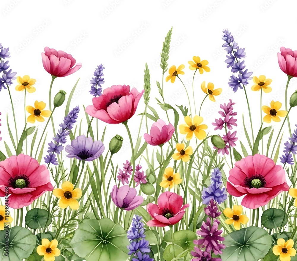 Fototapeta premium Delicate Floral Arrangement in Soft Pastel Hues