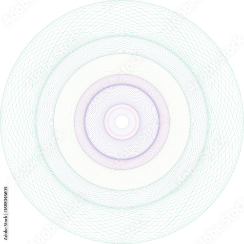 security pattern vector Elegant concentric circle design in pastel hues for decorative backgrounds and artwork