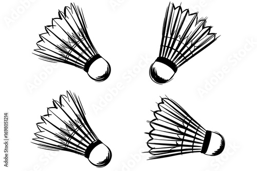 Badminton Shuttlecocks A Sketch of Athletic Equipment for Sport and Recreation