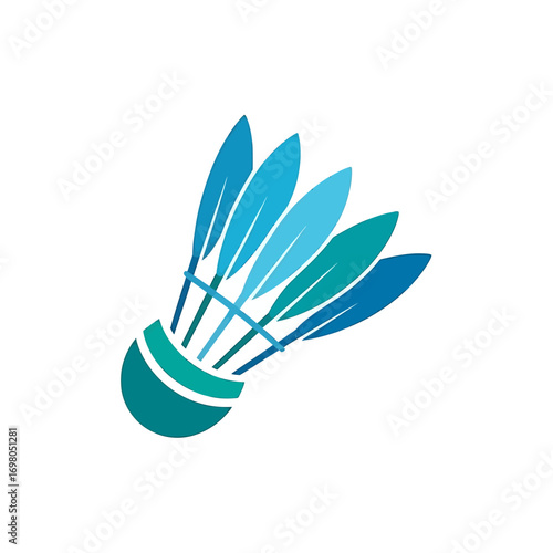 Elegant Badminton Shuttlecock Feathered Sport Element for Dynamic Designs and Creative Visuals.
