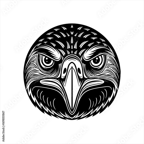 Fierce Eagle Head Graphic Design.