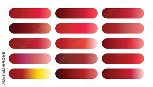 Metallic Ruby Red Gradient Set