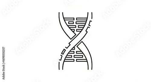 DNA icon vector