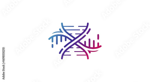 DNA icon vector
