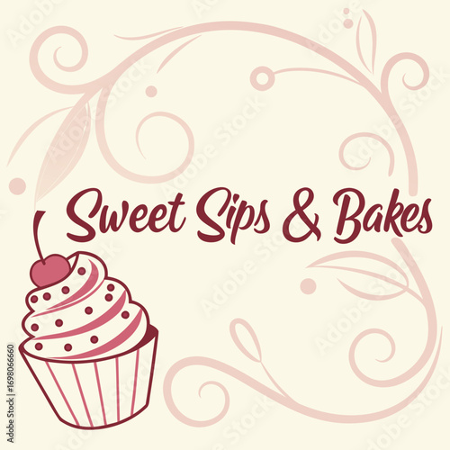 Handmade craft shop logo featuring knitting needles and yarn ball