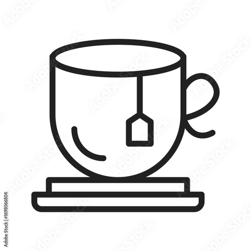 Cup of Teaicon vector image. Suitable for mobile apps, web apps and print media.