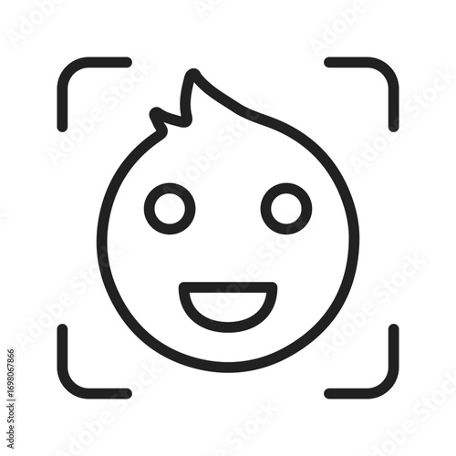 Kids Modeicon vector image. Suitable for mobile apps, web apps and print media.