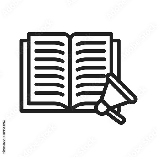 Literacy Campaignicon vector image. Suitable for mobile apps, web apps and print media.