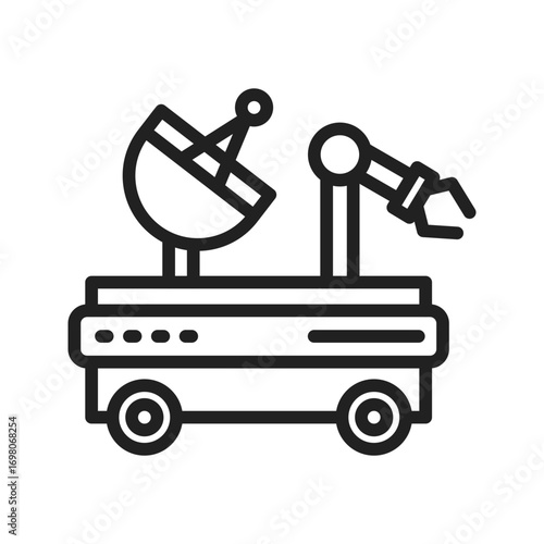 Mars Rovericon vector image. Suitable for mobile apps, web apps and print media.